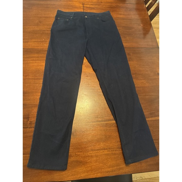 Lauren Jeans Co Ralph Lauren Women Size 10 Blue Straight Leg Pants‎ Cotton Lucra - Picture 1 of 7